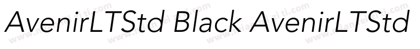 AvenirLTStd Black AvenirLTStd Light字体转换